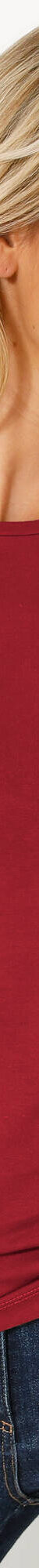 T-shirt uni col rond stretch (rouge foncé) T-shirt uni col rond stretch (rouge foncé)